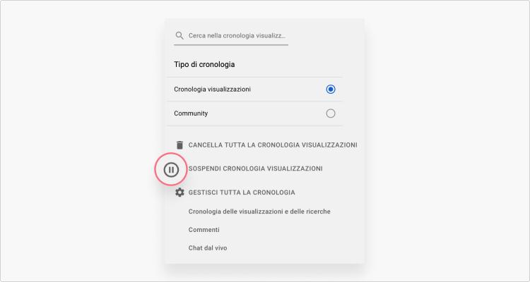 cancellare cronologia youtube
