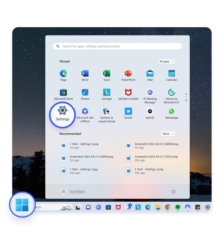 Win11 settings