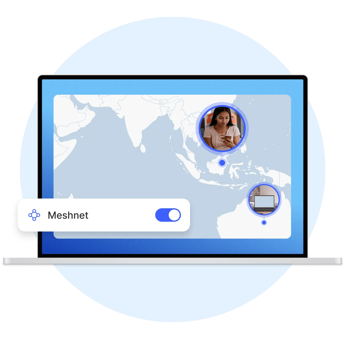 meshnet laptop protected private network md id