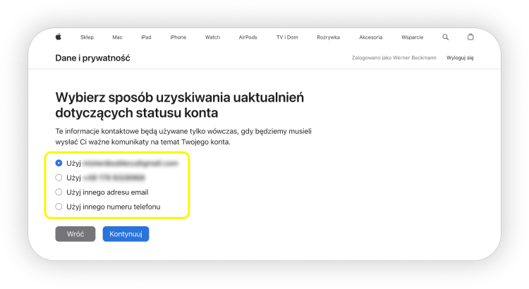 Krok 6: Jak trwale usunąć konto Apple ID
