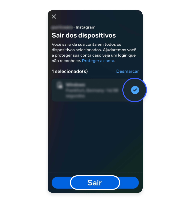 como recuperar sua conta do Instagram: passo nº6