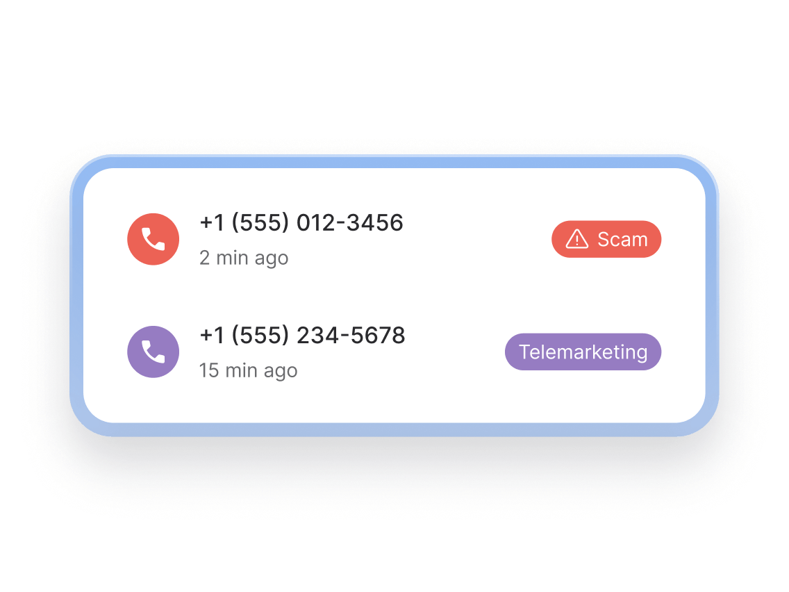 HangUp spam call blocker recognizes scam calls.