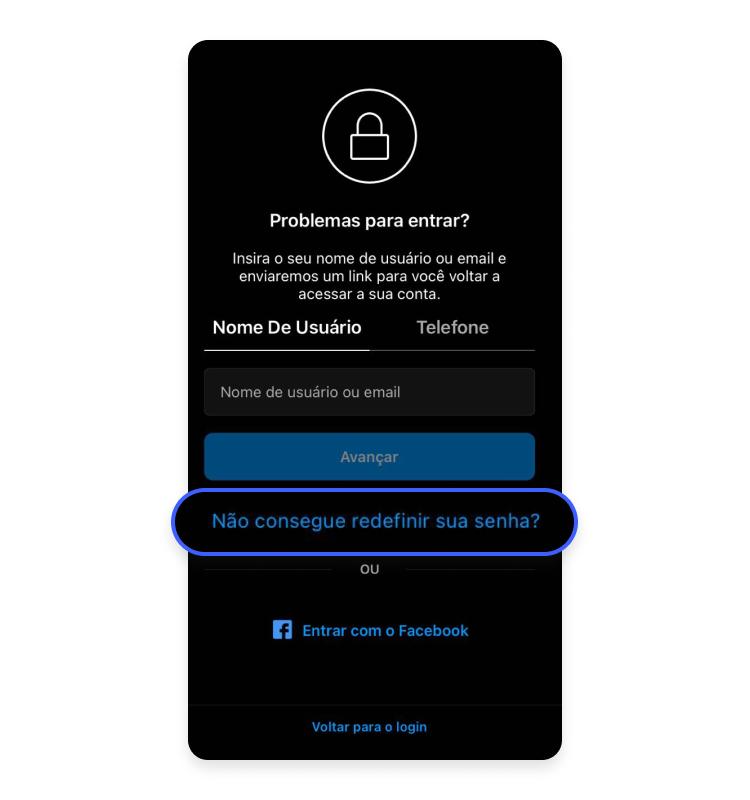 como recuperar sua conta do Instagram: passo nº12