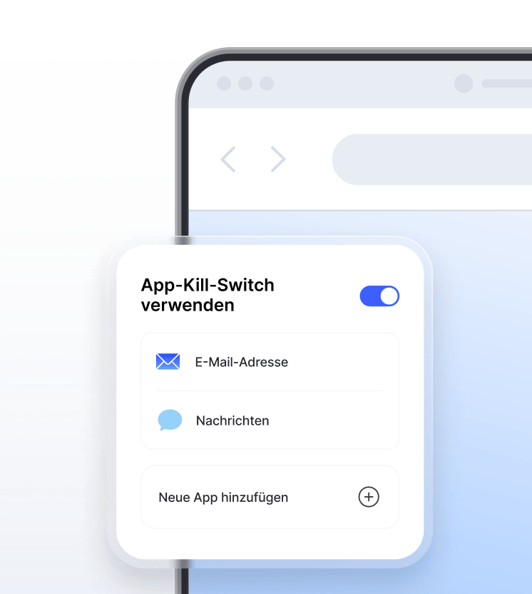 NordVPN-Kill-Switch-Einstellungen zum Schutz des Datenverkehrs, falls die VPN-Verbindung unterbrochen wird.