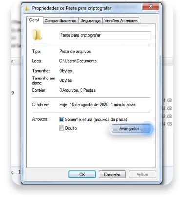 como colocar senha em pasta: passo nº3