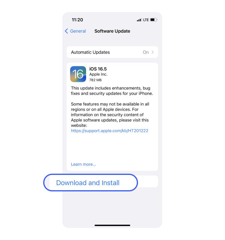 iphone software update download