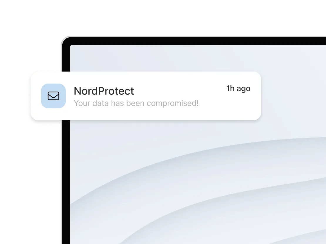 nordprotect email notification pop up md