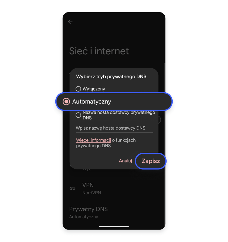 Ustawianie prywatnego DNS na Androidzie_3