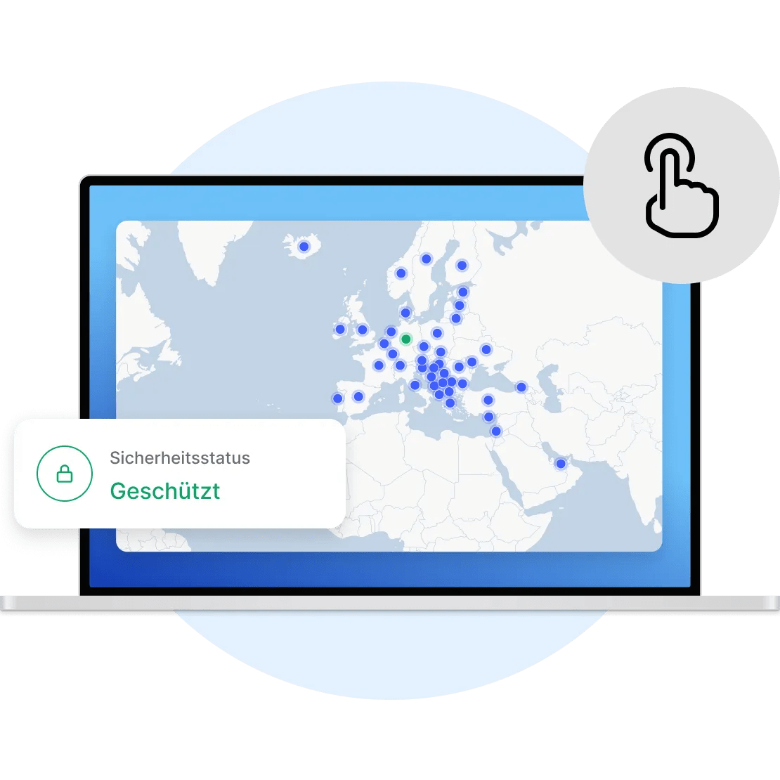 Hol dir unsere VPN-Erweiterung aus dem Chrome Web Store, logge dich ein und klicke auf Schnell verbinden für einfachen Schutz