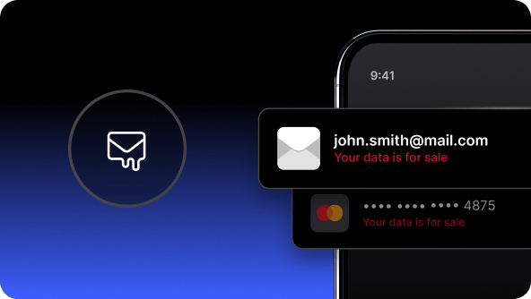 An image of a smartphone with an email notification.