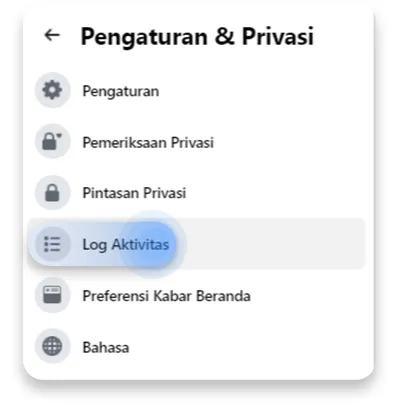 cara menghapus informasi dalam akun facebook secara manual: langkah 1