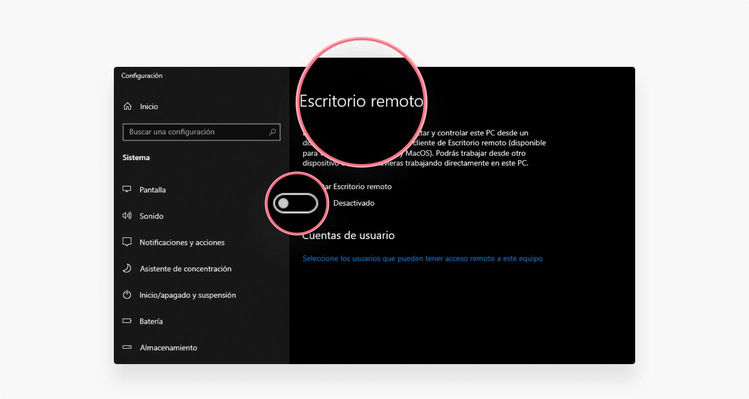 cómo hacer una conexión Windows RDP: paso 3