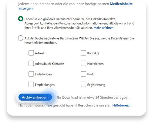 linkedin profil deaktivieren: schritt 3