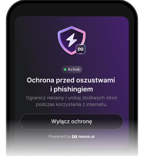 Aktywna funkcja ochrony przed oszustwami, która współpracuje z VPN, aby blokować reklamy i złośliwe strony internetowe online.