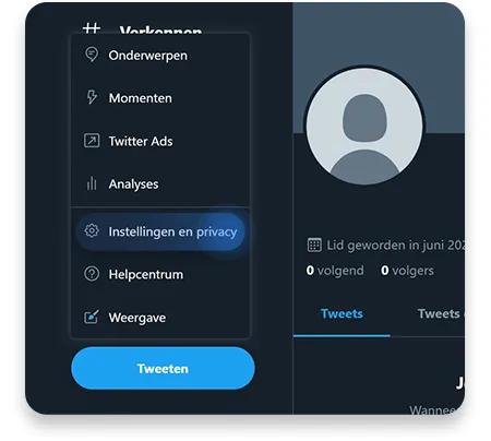 Hoe verwijder je Twitter op desktop stap 3
