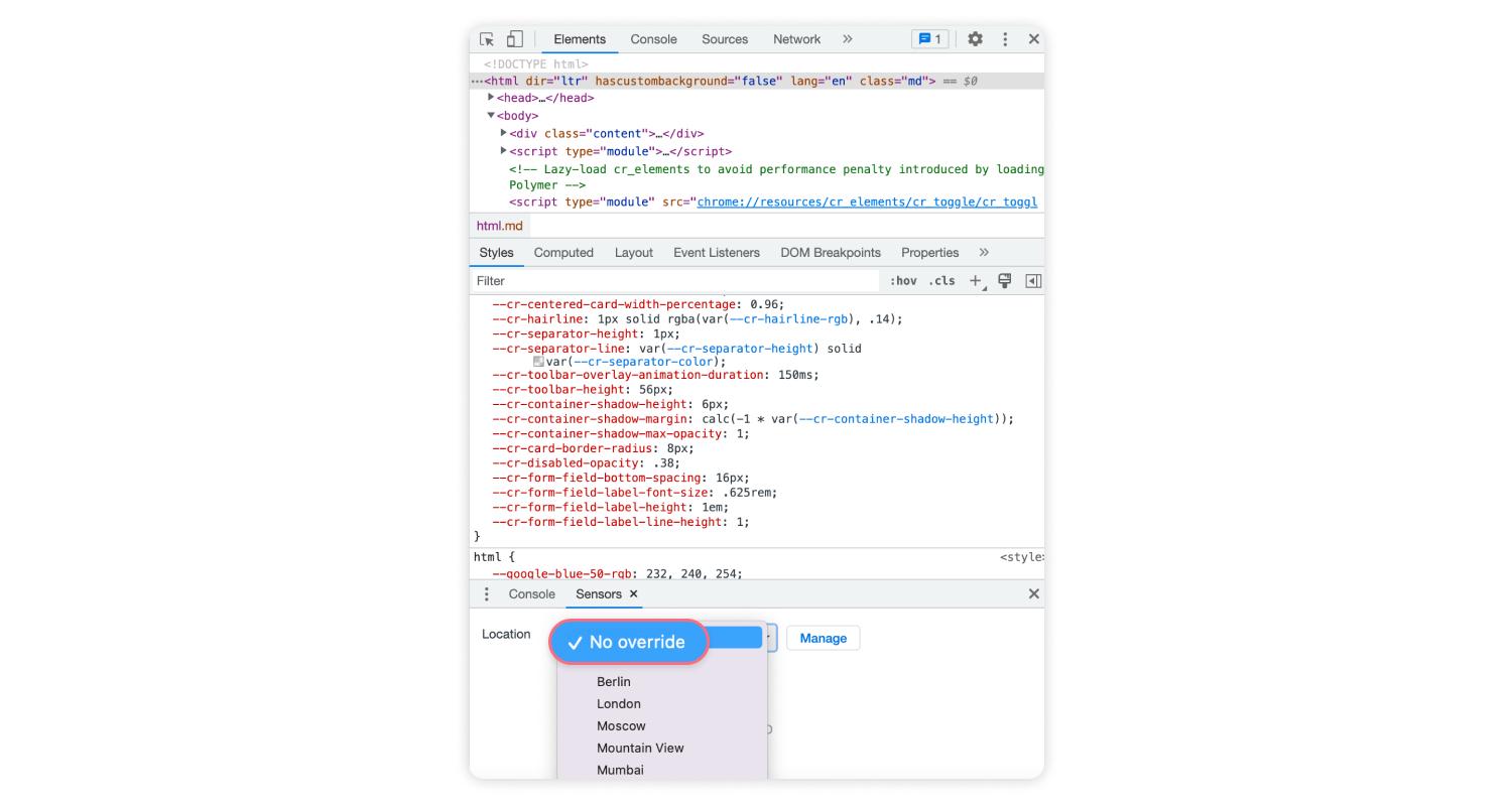 Як змінити налаштування місцезнаходження в Google Chrome 4