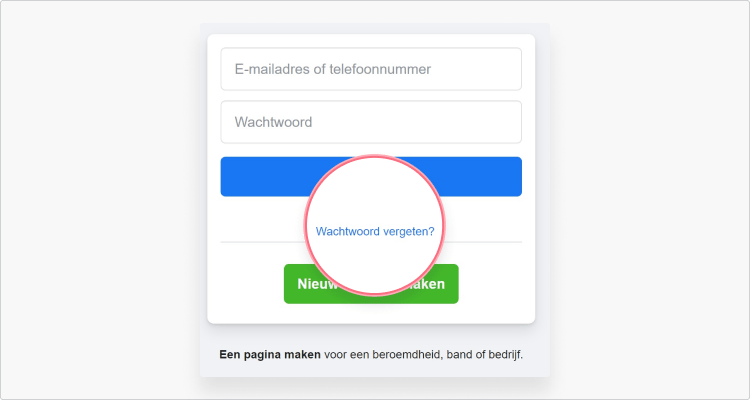 Mijn Facebook is gehackt. Wat nu? stap 1