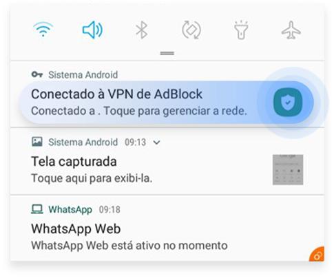 como desativar o AdBlock do celular: passo nº3