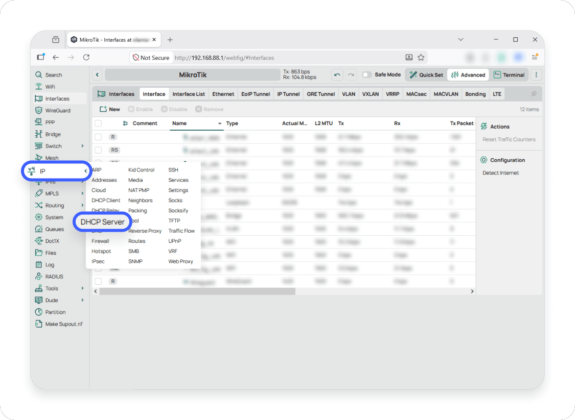 How to set a static IP through a router: Step 3