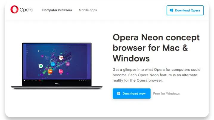 Opera Neon browser review