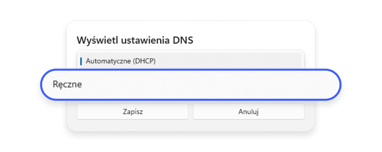 Zmiana dns: krok 6