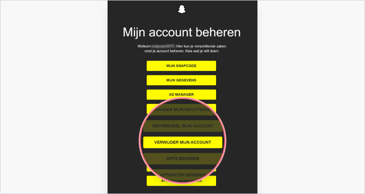 sSnapchat verwijderen op je computer 1