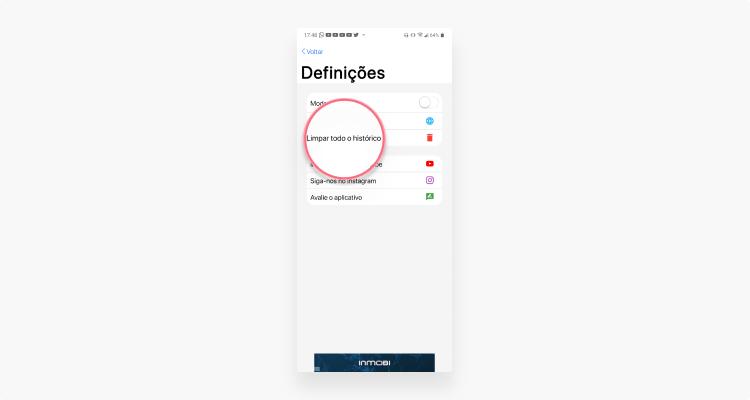 limpar cookies no Safari do iOS: passo nº2