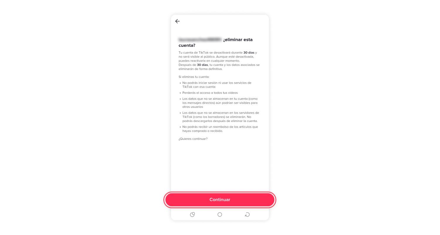 Cómo borrar tu cuenta de TikTok rápidamente.