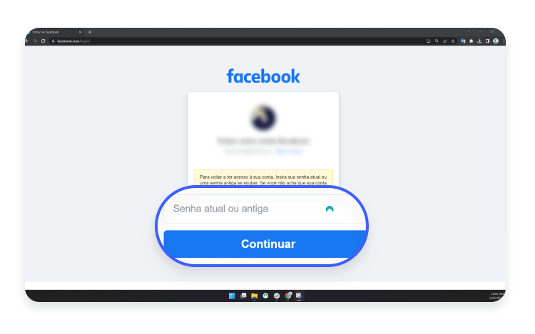 como recuperar conta do Facebook hackeada: passo nº3
