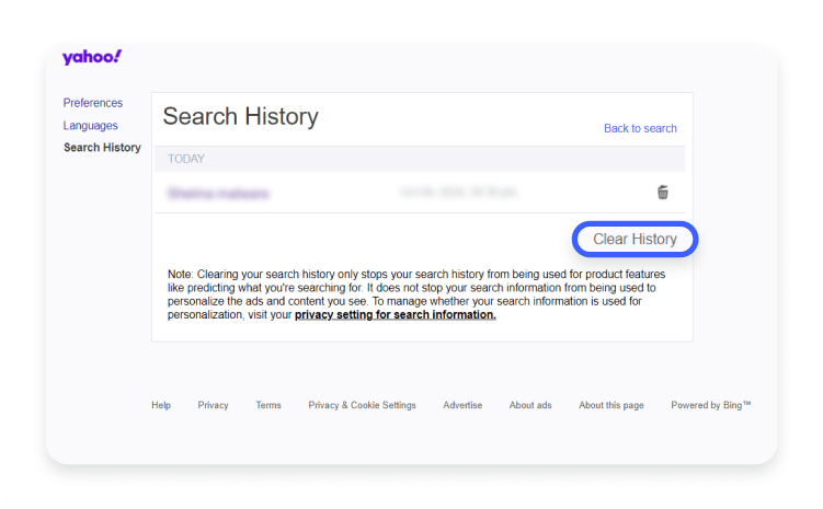 Search history 29