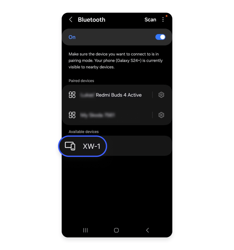 Android phone to a Mac using Bluetooth: step 2