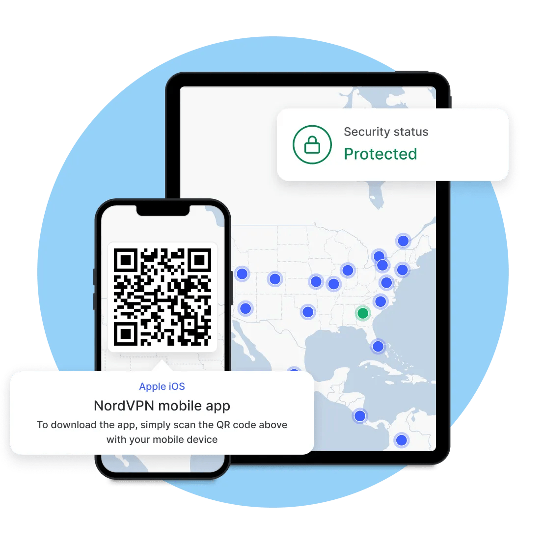 NordVPN app for iPhone and iPad
