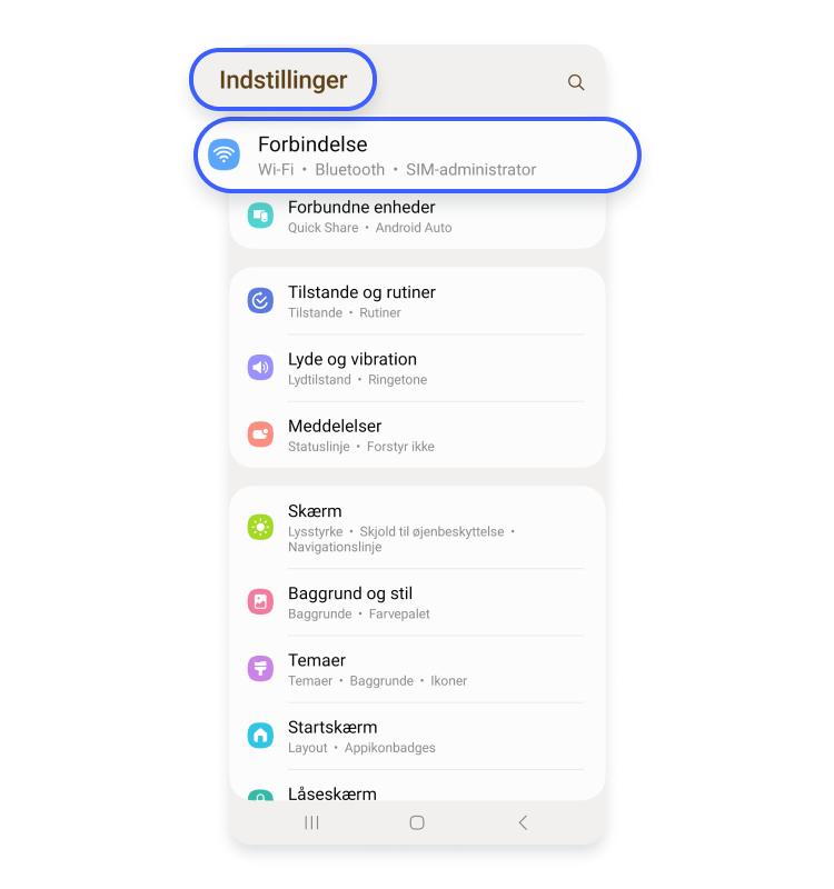 Sådan ændrer du din DNS på en Android: Gå ind i Indstillinger på din enhed, vælg Forbindelse.