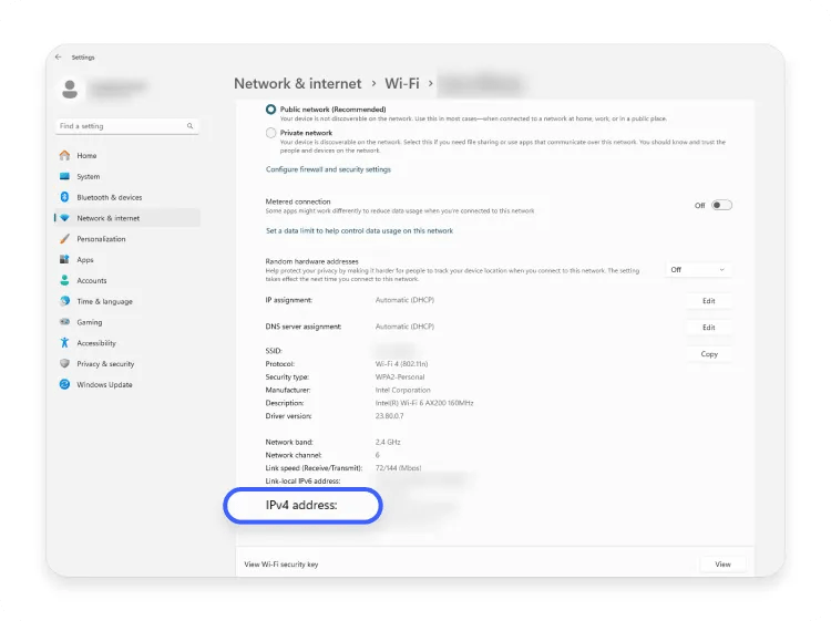 IP address Windows 4