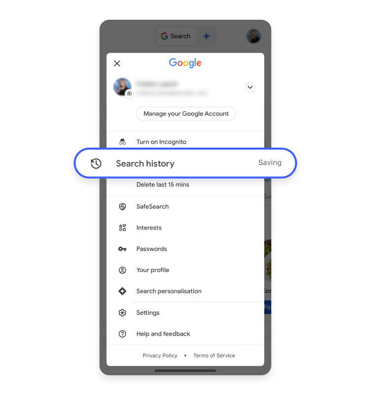 Search history 21