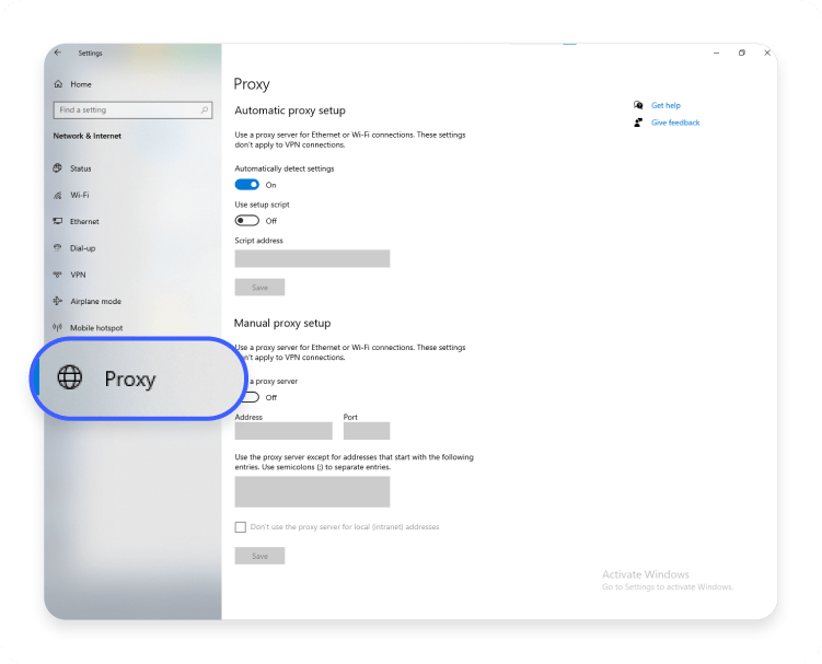 No internet access but connected Windows 10