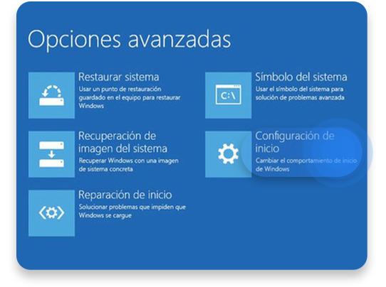 iniciar en modo seguro Windows 10: paso 3