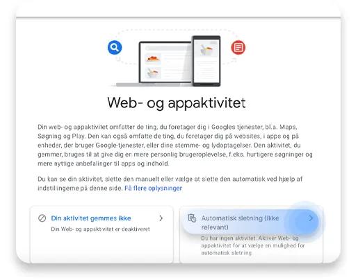 slet historik google: trin 3