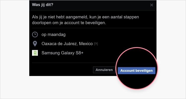 Hoe weet ik of mijn Facebook gehackt is? stap 4