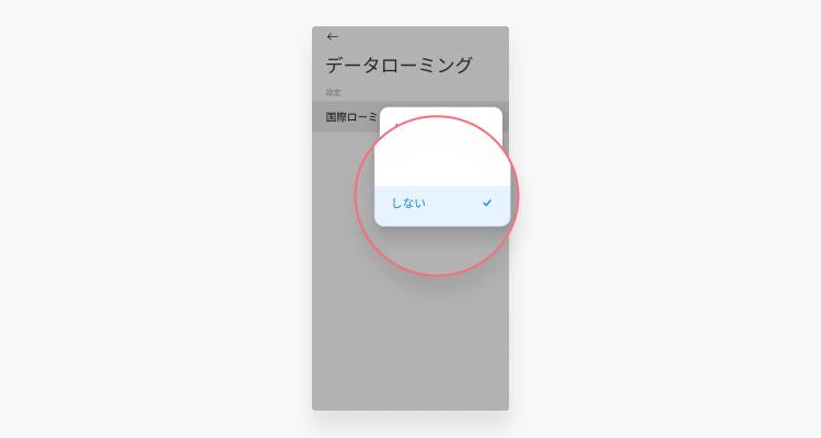 データローミングのオン／オフをAndroidで設定する方法：ステップ2
