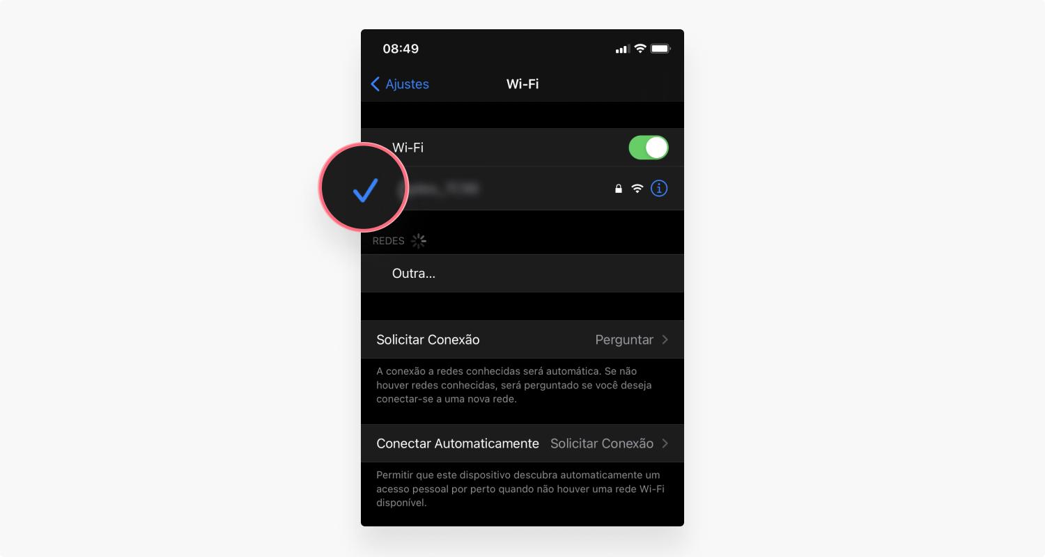 descobrir o endereço IP em um dispositivo com iOS: passo nº4
