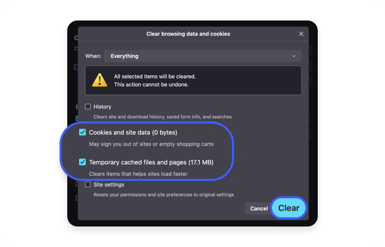 Firefox on desktop step 3