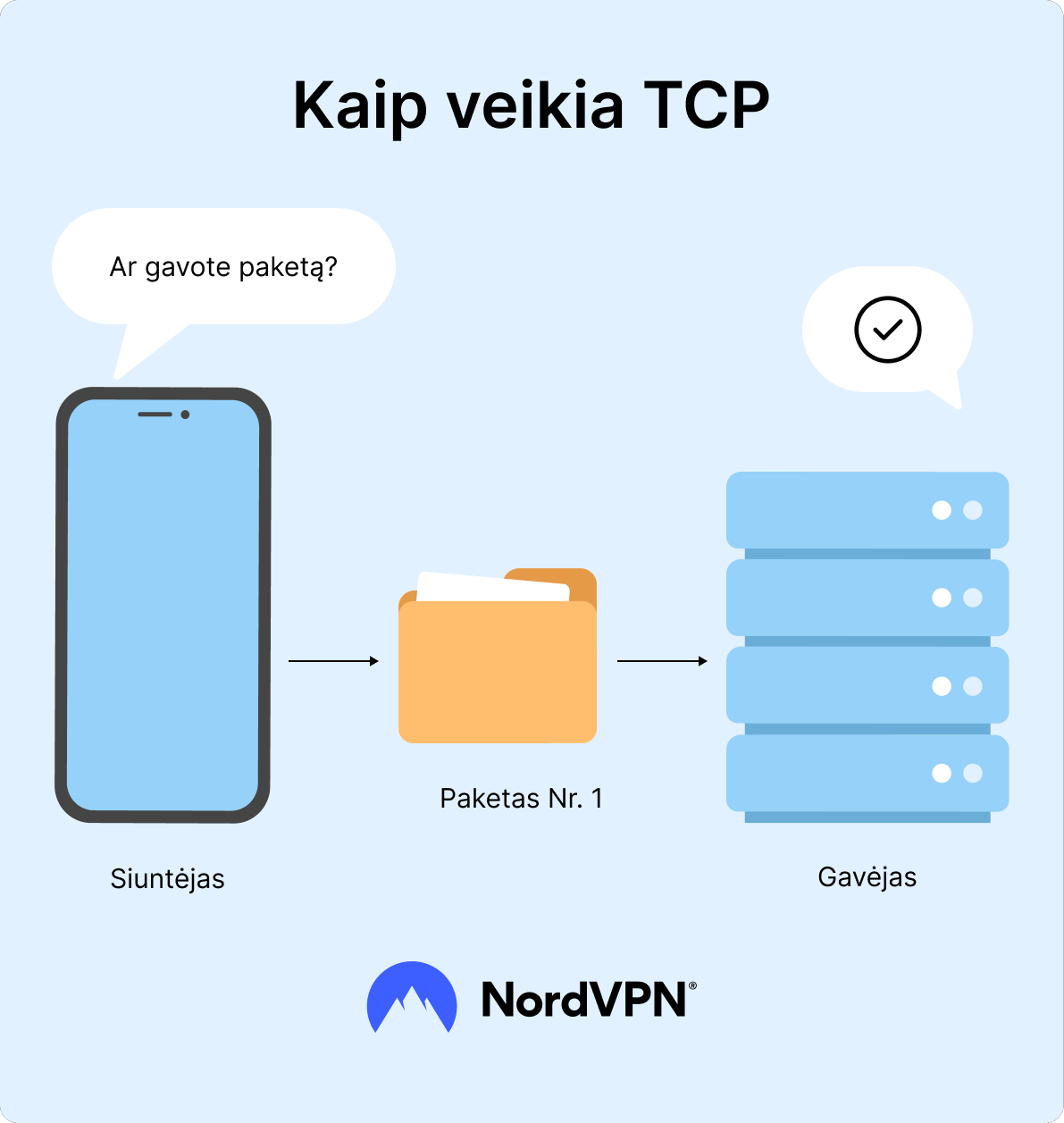 Infografikas: Kaip veikia TCP