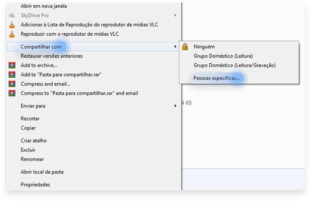 como colocar senha em uma pasta compartilhada na rede: passo nº1