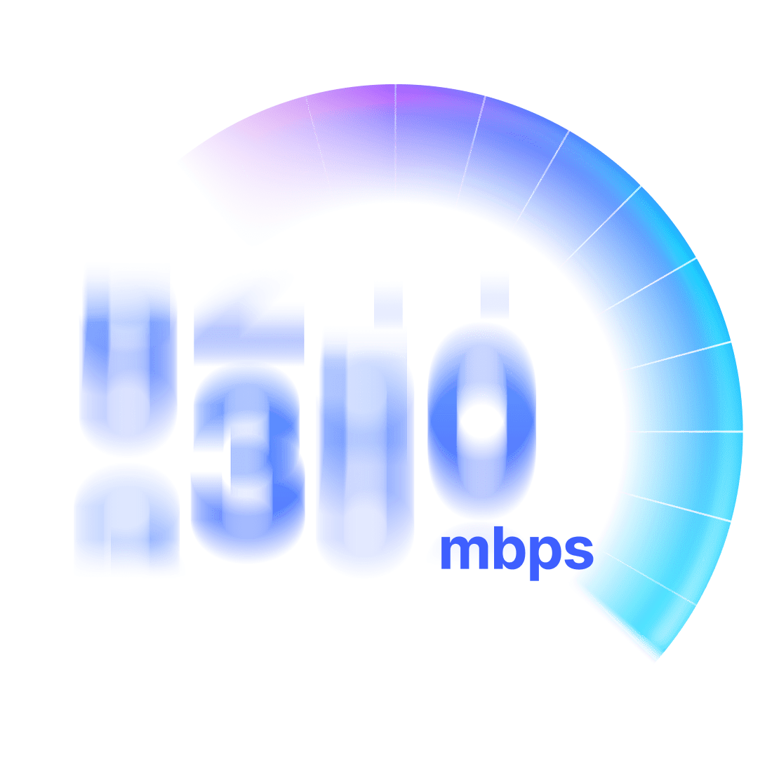 VPN speed comparison on the speedometer