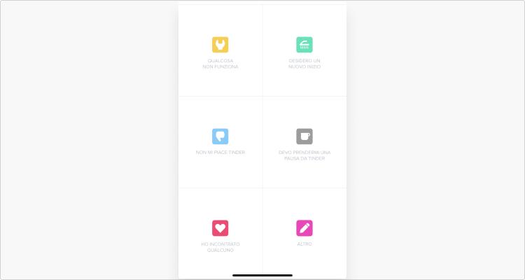 eliminare account tinder passo 3