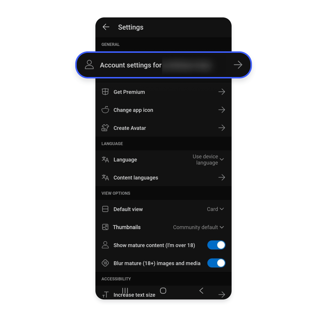 How to delete your Reddit account through the app on an Android 3