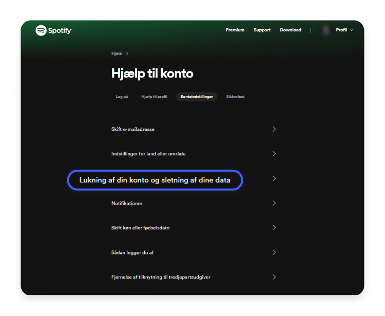 Sådan sletter du din Spotify-konto permanent 5