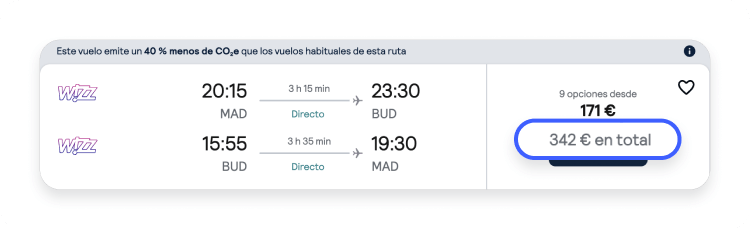 Billetes de avión desde Madrid a Budapest más baratos gracias a una VPN.