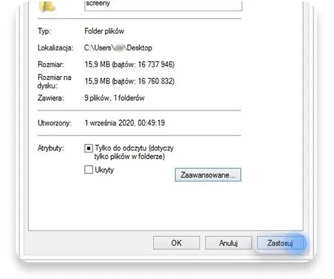 jak zabezpieczyć folder hasłem - metoda nr 1: krok 4